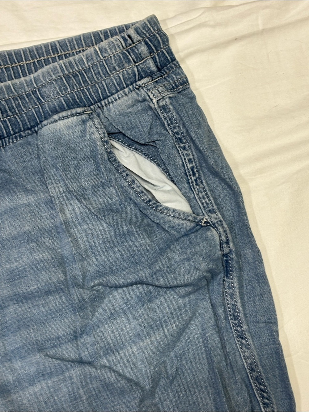 Sonoma Light Blue Denim Joggers - Picture 5 of 7